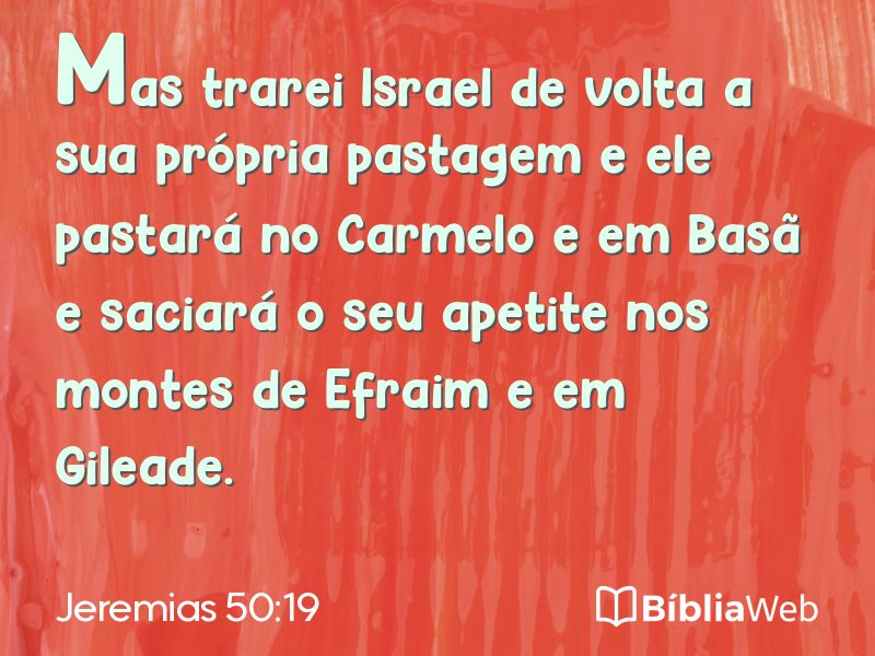 Jeremias 50:19 em imagem para compartilhar