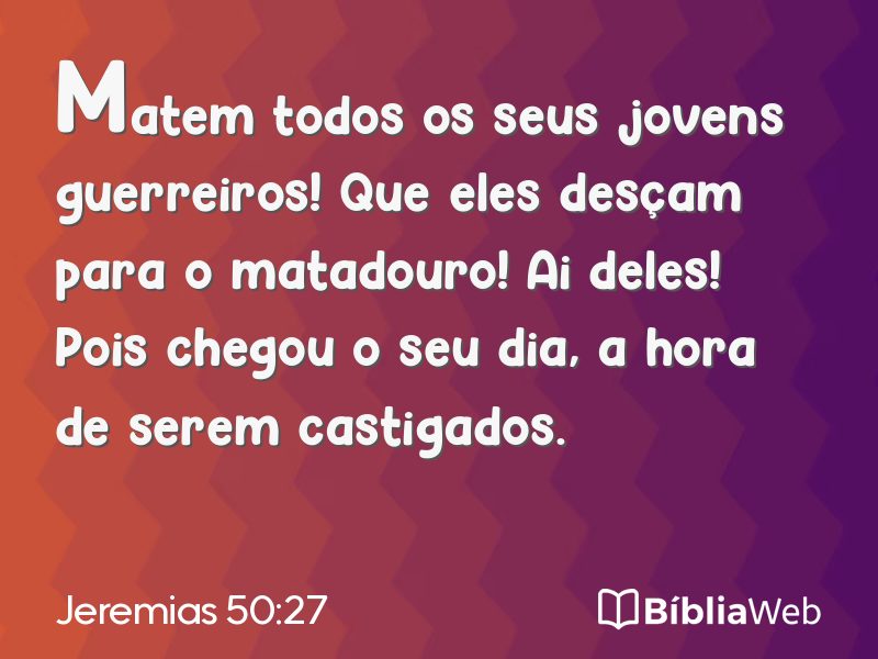 Jeremias 50:27 em imagem para compartilhar