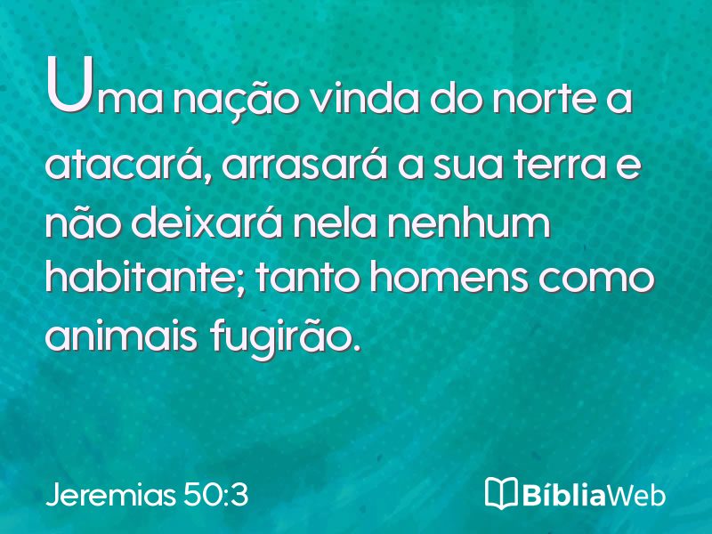 Jeremias 50:3 em imagem para compartilhar