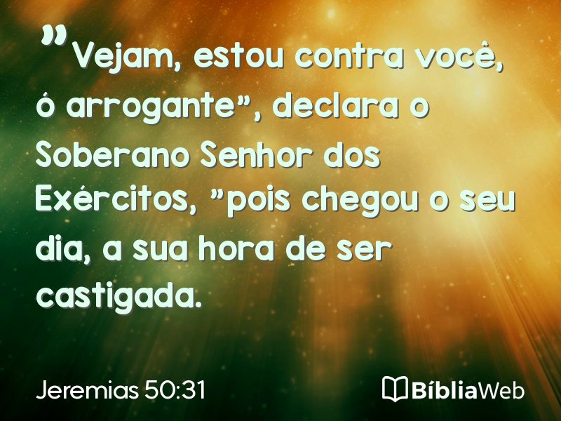 Jeremias 50:31 em imagem para compartilhar