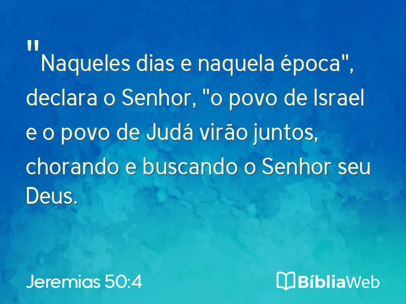Jeremias 50:4 em imagem para compartilhar