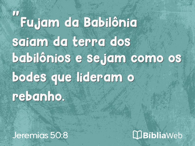 Jeremias 50:8 em imagem para compartilhar
