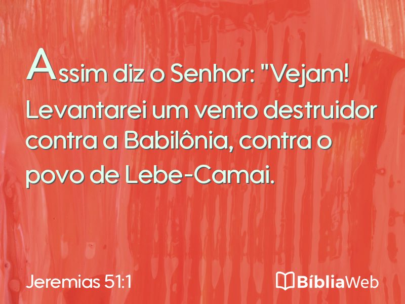 Jeremias 51:1 em imagem para compartilhar