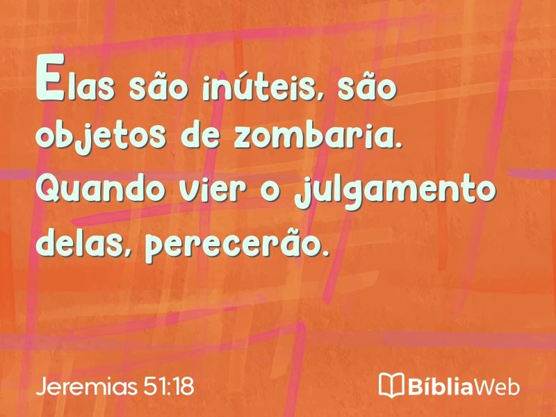 Jeremias 51:18 em imagem para compartilhar
