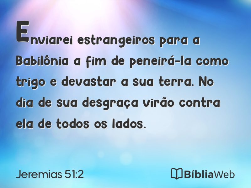 Jeremias 51:2 em imagem para compartilhar