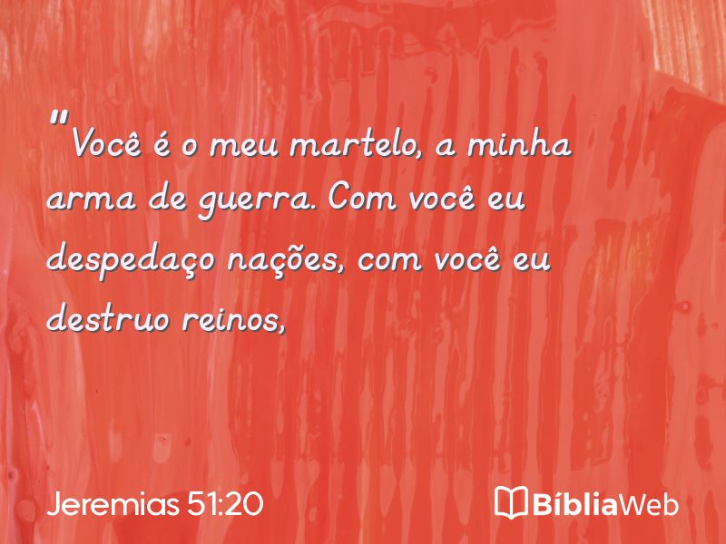 Jeremias 51:20 em imagem para compartilhar