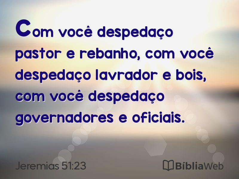 Jeremias 51:23 em imagem para compartilhar