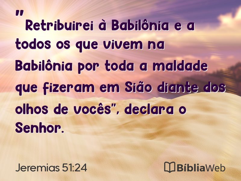 Jeremias 51:24 em imagem para compartilhar