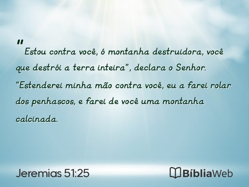 Jeremias 51:25 em imagem para compartilhar