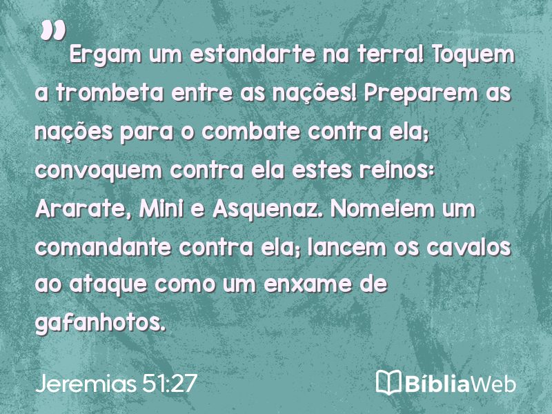 Jeremias 51:27 em imagem para compartilhar