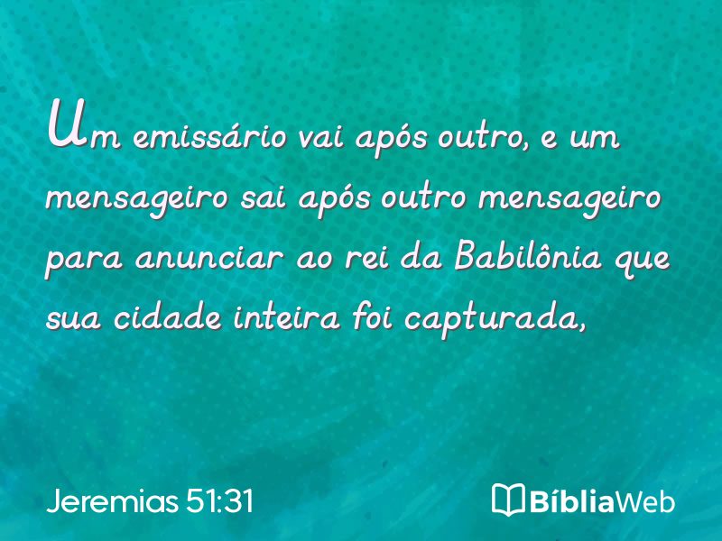 Jeremias 51:31 em imagem para compartilhar