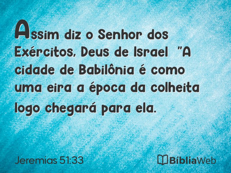 Jeremias 51:33 em imagem para compartilhar