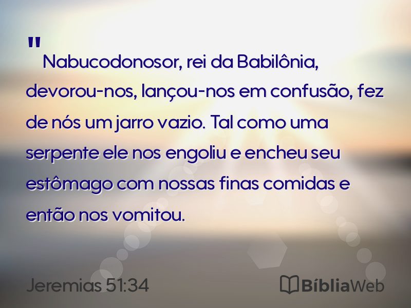 Jeremias 51:34 em imagem para compartilhar