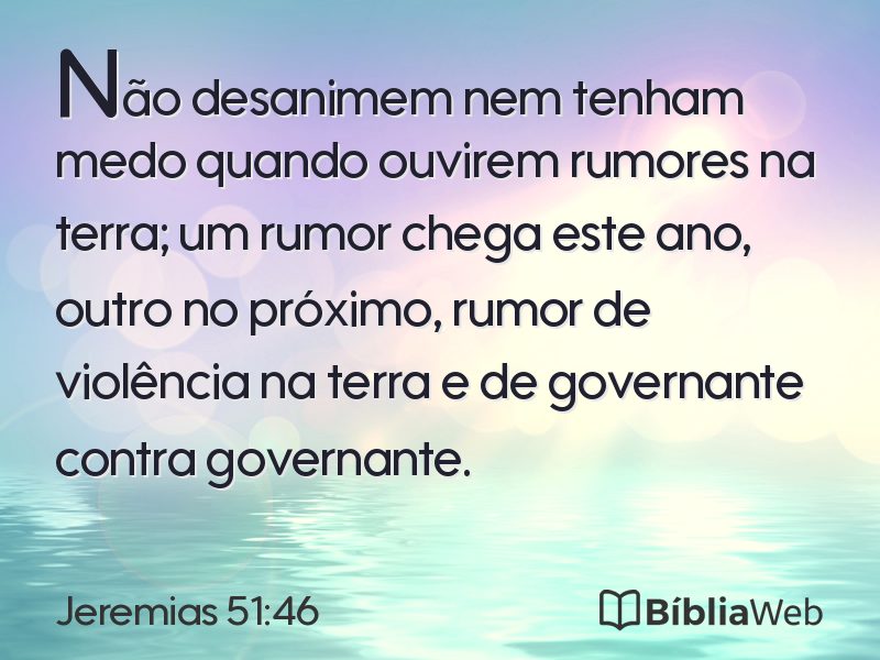 Jeremias 51:46 em imagem para compartilhar