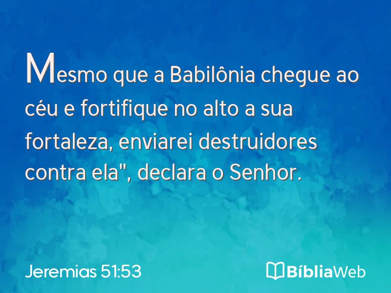 Jeremias 51:53 em imagem para compartilhar
