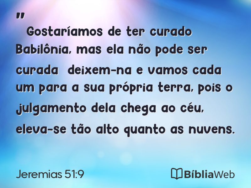 Jeremias 51:9 em imagem para compartilhar