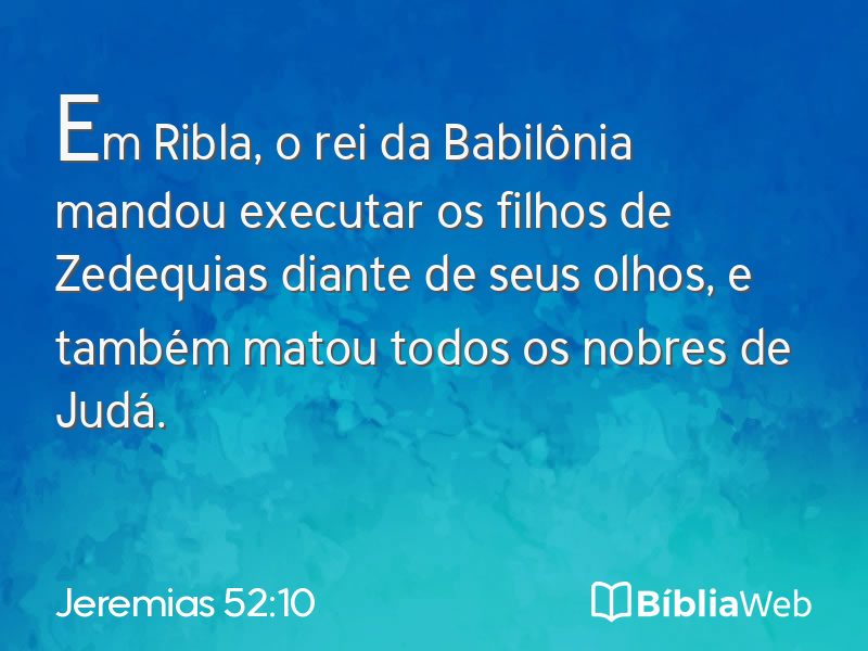 Jeremias 52:10 em imagem para compartilhar