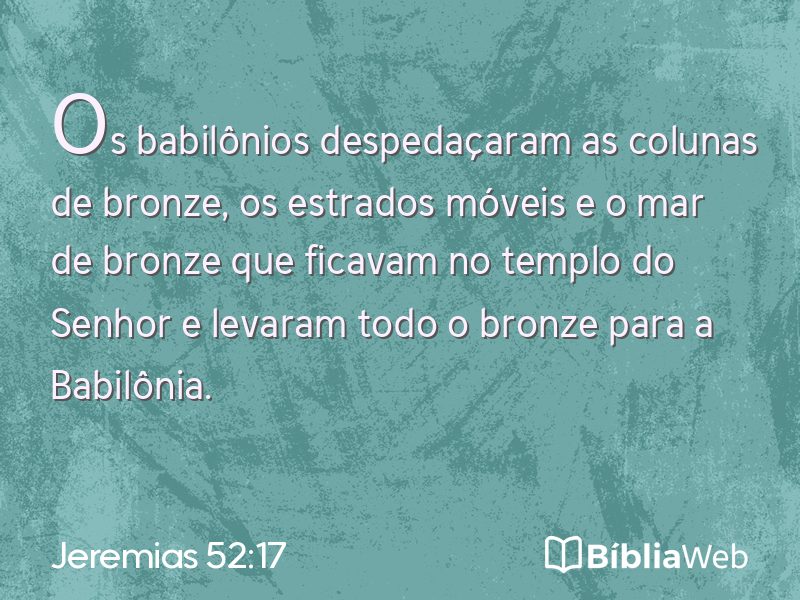 Jeremias 52:17 em imagem para compartilhar