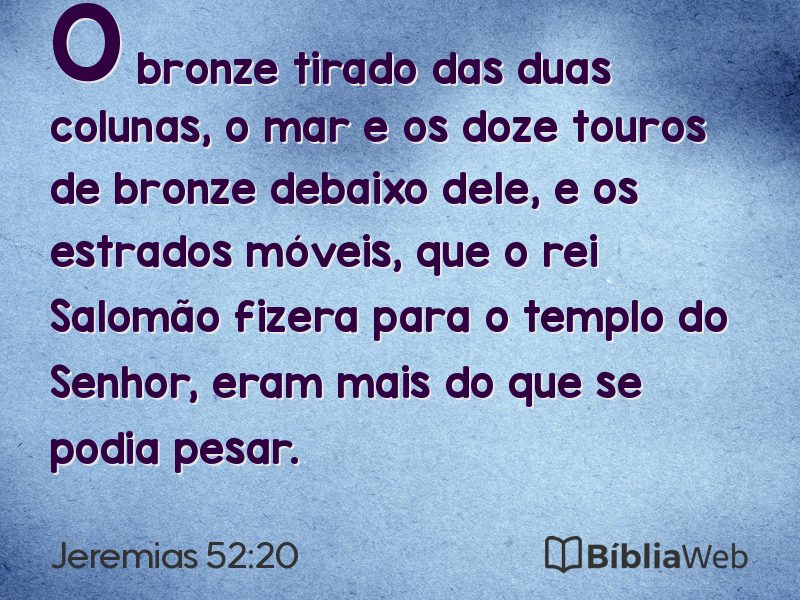 Jeremias 52:20 em imagem para compartilhar