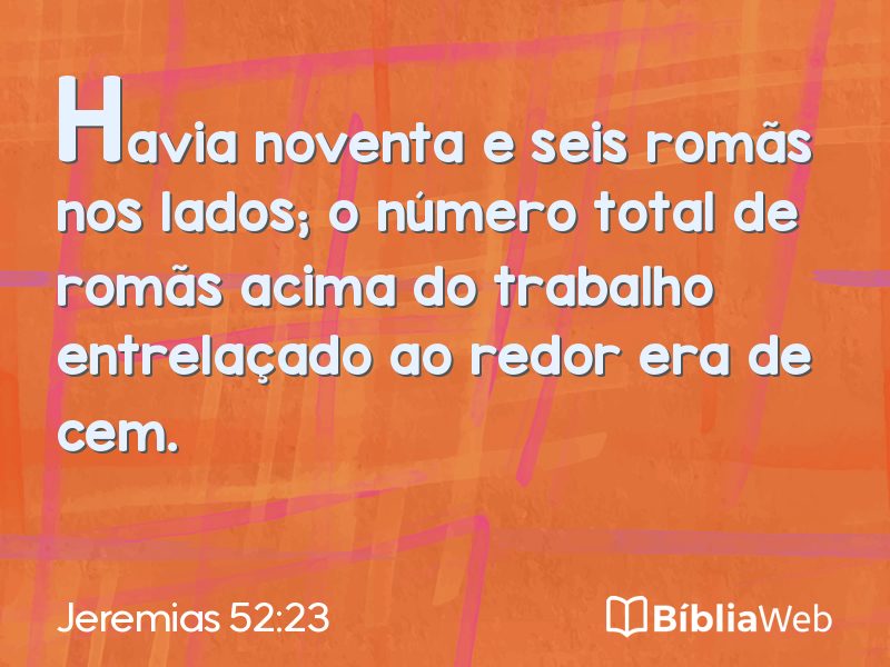 Jeremias 52:23 em imagem para compartilhar