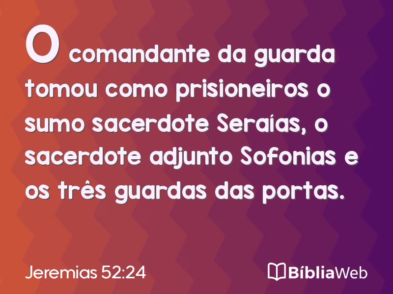 Jeremias 52:24 em imagem para compartilhar
