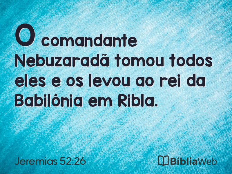 Jeremias 52:26 em imagem para compartilhar