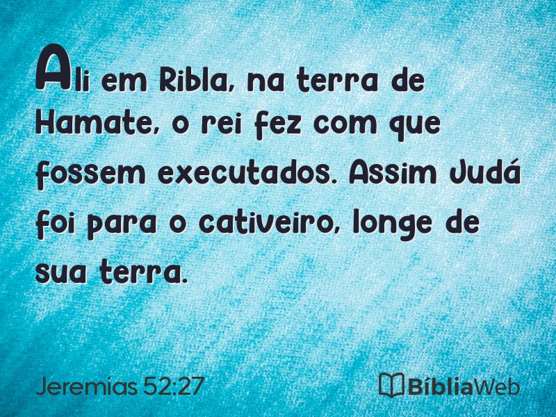 Jeremias 52:27 em imagem para compartilhar