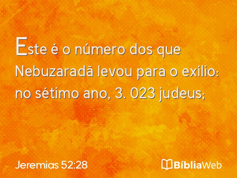 Jeremias 52:28 em imagem para compartilhar