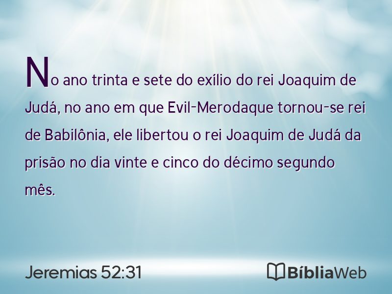 Jeremias 52:31 em imagem para compartilhar