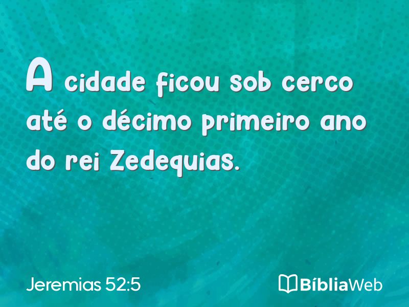 Jeremias 52:5 em imagem para compartilhar
