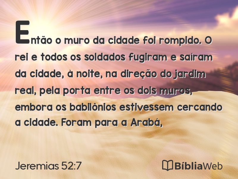Jeremias 52:7 em imagem para compartilhar
