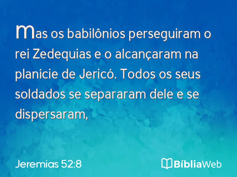 Jeremias 52:8 em imagem para compartilhar