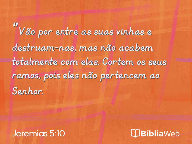 Jeremias 5:10 em imagem para compartilhar