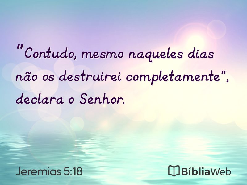 Jeremias 5:18 em imagem para compartilhar