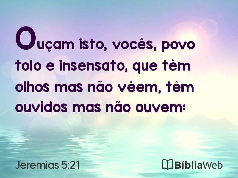 Jeremias 5:21 em imagem para compartilhar