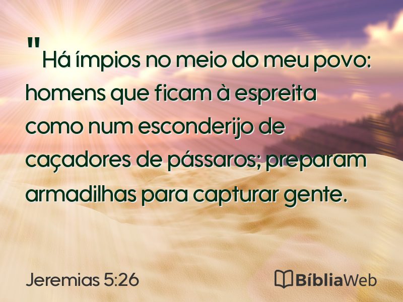 Jeremias 5:26 em imagem para compartilhar