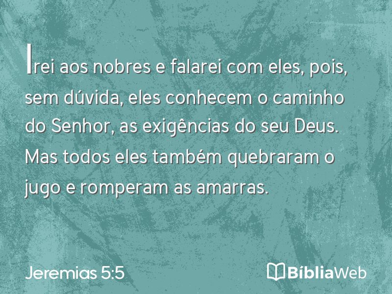Jeremias 5:5 em imagem para compartilhar