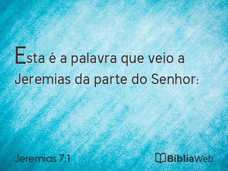 Jeremias 7:1 em imagem para compartilhar