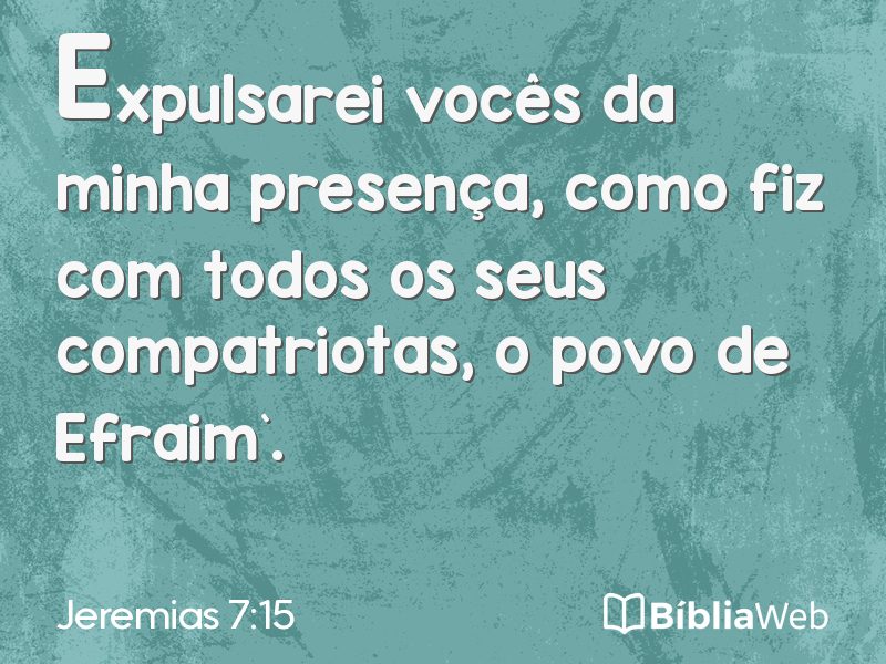 Jeremias 7:15 em imagem para compartilhar