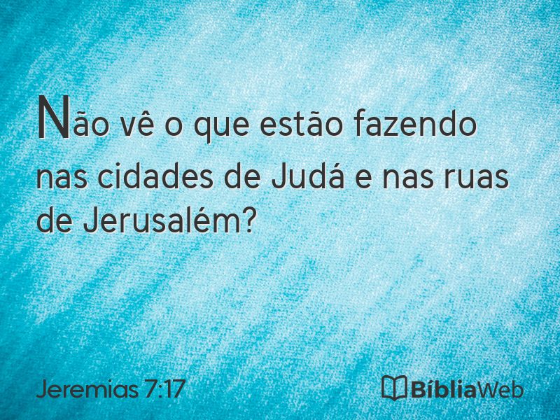 Jeremias 7:17 em imagem para compartilhar