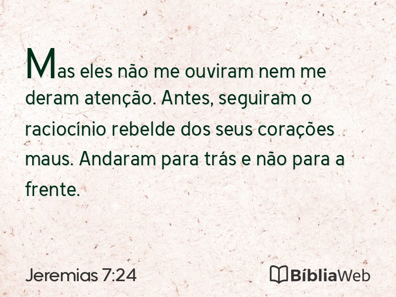 Jeremias 7:24 em imagem para compartilhar