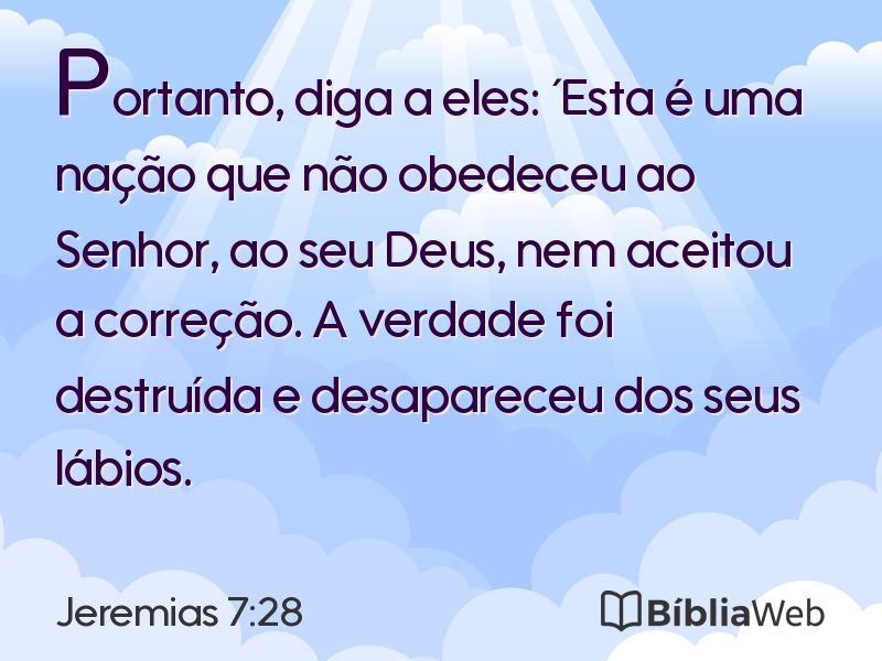 Jeremias 7:28 em imagem para compartilhar