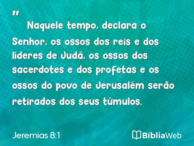 Jeremias 8:1 em imagem para compartilhar