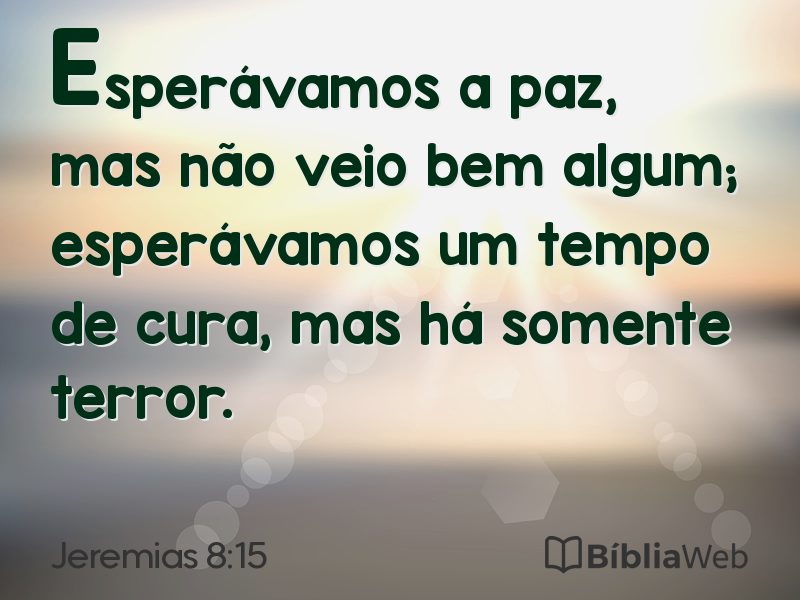 Jeremias 8:15 em imagem para compartilhar