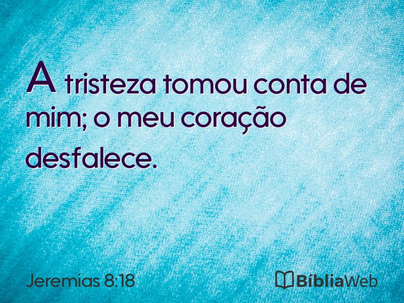 Jeremias 8:18 em imagem para compartilhar