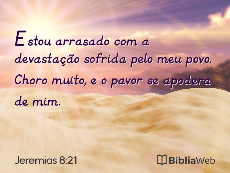 Jeremias 8:21 em imagem para compartilhar