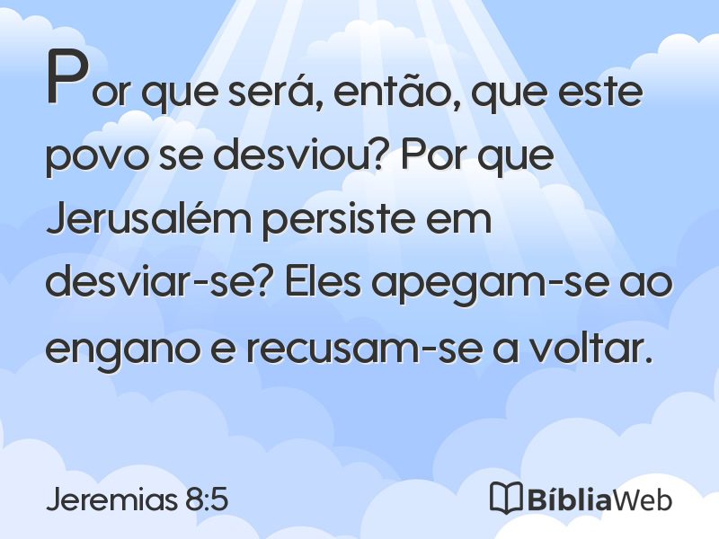 Jeremias 8:5 em imagem para compartilhar