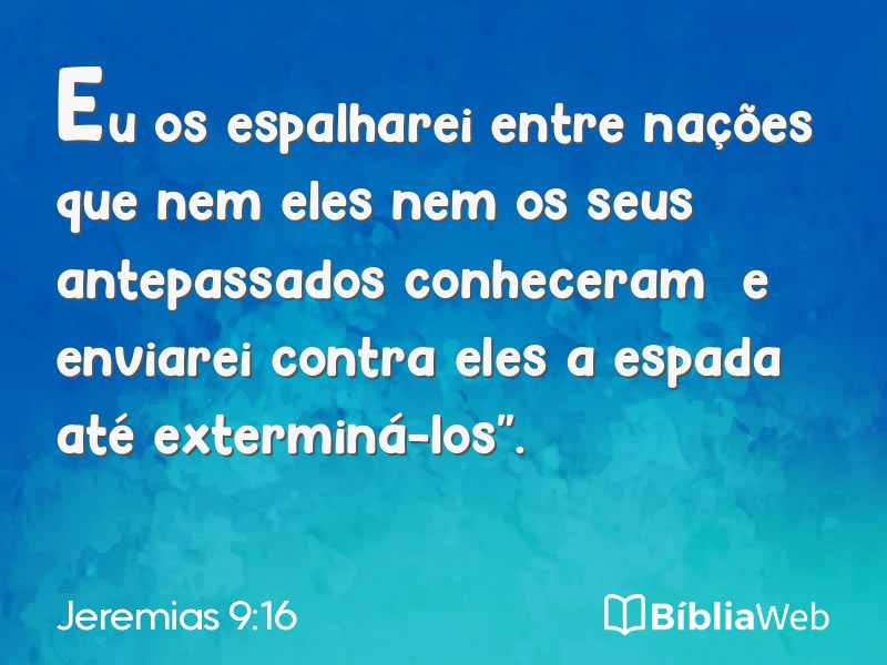 Jeremias 9:16 em imagem para compartilhar