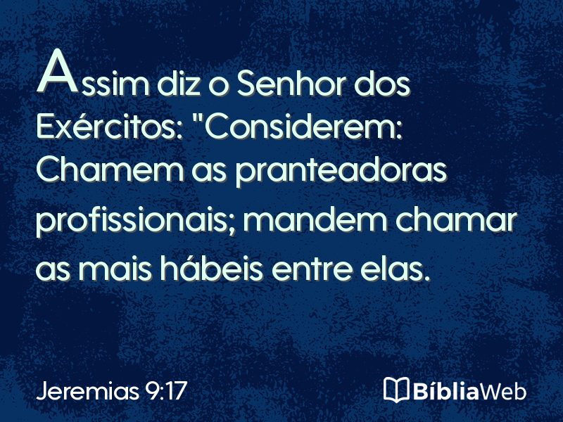 Jeremias 9:17 em imagem para compartilhar