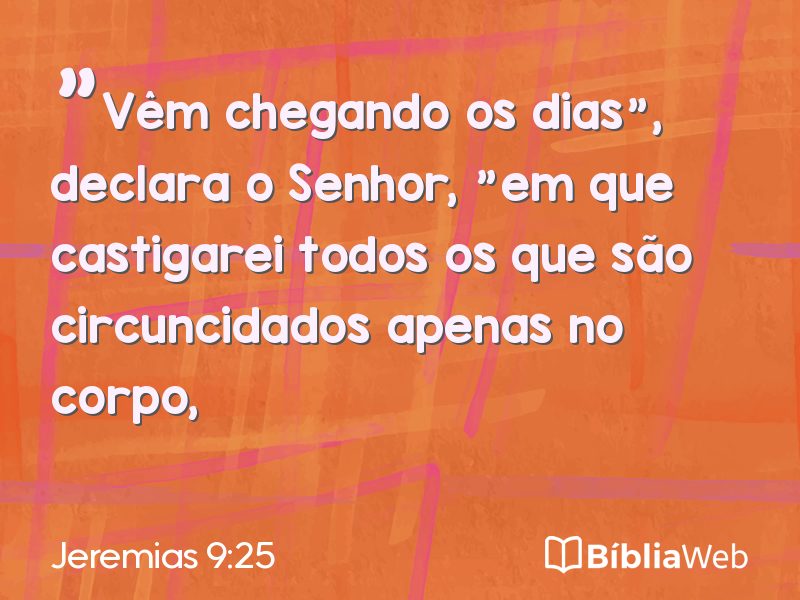 Jeremias 9:25 em imagem para compartilhar